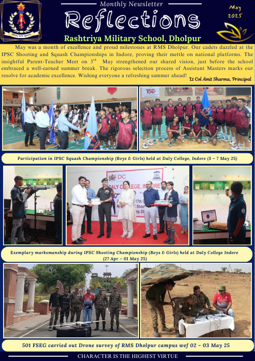 Newsletter cover, May 2025
