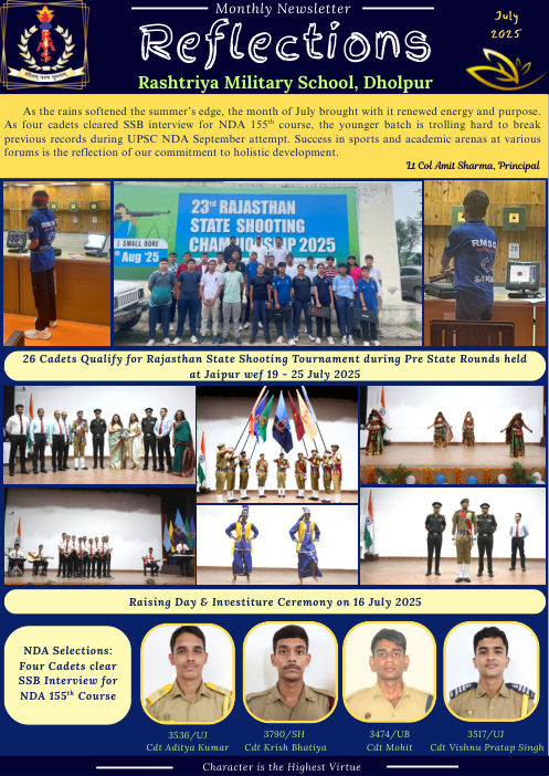 Newsletter cover, July 2025