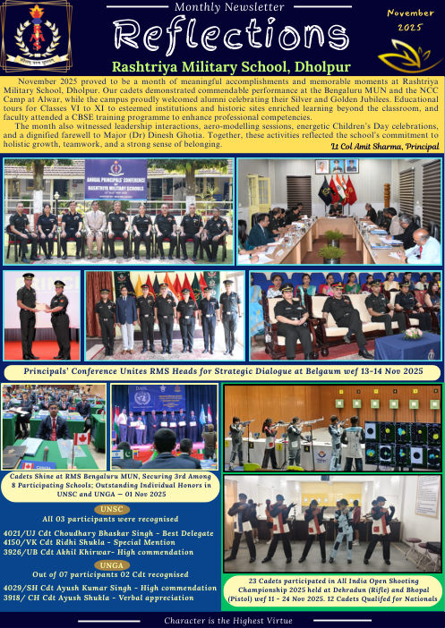 Newsletter cover, November 2025