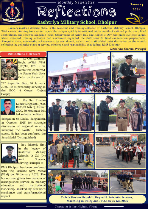 Newsletter cover, January 2026